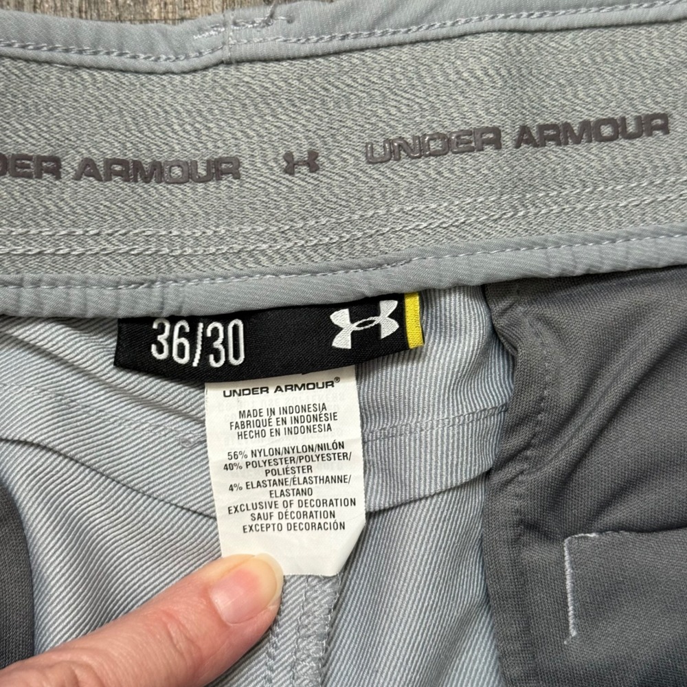 Under Armour Mens Gray Golf Pants Size 34x28 (tag 36x30)Lightweight Athletic - Picture 10 of 11